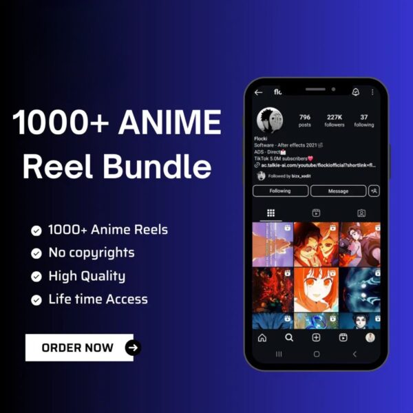 1000+ Anime Reels Bundle